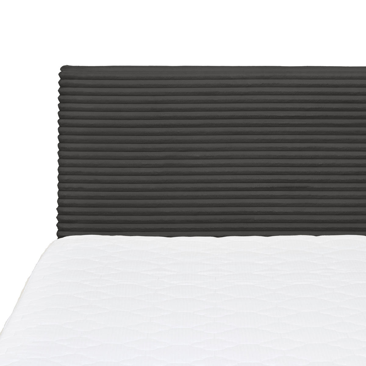 BOXBETT 200/200 cm,  in Grau,  - Grau, MODERN, Holz/Textil (200/200cm) - MID.YOU