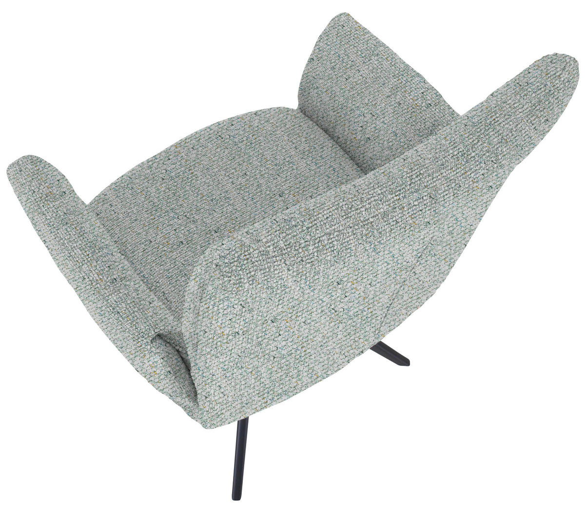 SCAUN CU BRAțE in verde deschis  - verde deschis/negru, Modern, metal/textil (65/90/60cm) - Novel