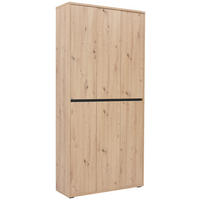 SCHUHSCHRANK 100/210/34 cm  - Eichefarben, Konventionell, Holzwerkstoff (100/210/34cm) - Xora
