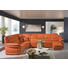WOHNLANDSCHAFT in Leder Orange - Schwarz/Orange, KONVENTIONELL, Leder/Kunststoff (251/362/164cm) - Himolla WOHNLANDSCHAFT in Leder Orange - Schwarz/Orange, KONVENTIONELL, Leder/Kunststoff (251/362/164cm) - Himolla