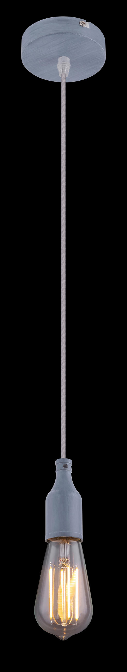 VISEČA SVETILKA        10/109 cm      E27 - siva, Trendi, kovina (10/109cm)