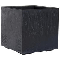 BLUMENKASTEN  - Schwarz, Basics, Kunststoff (40/40/40cm) - Siena Garden