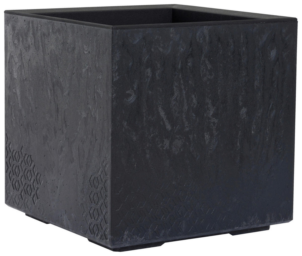 BLUMENKASTEN  - Schwarz, Basics, Kunststoff (40/40/40cm) - Siena Garden