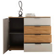 SIDEBOARD 120/96/38 cm  - Eichefarben/Hellgrau, Design, Holz/Holzwerkstoff (120/96/38cm) - Xora