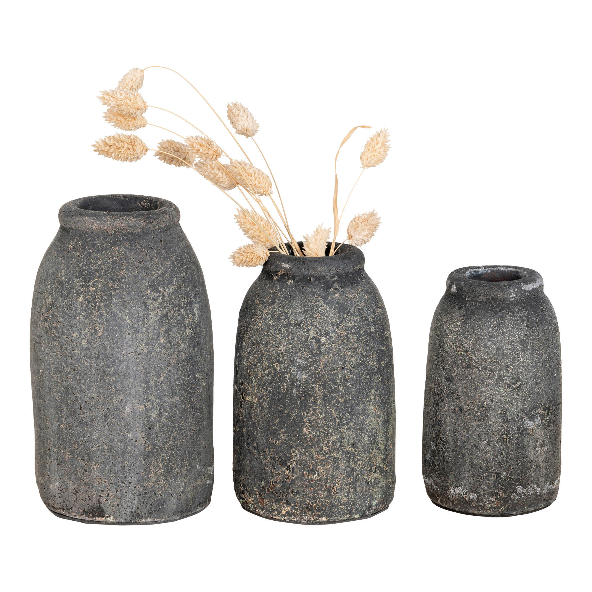 VASE  - Grau, Design, Keramik