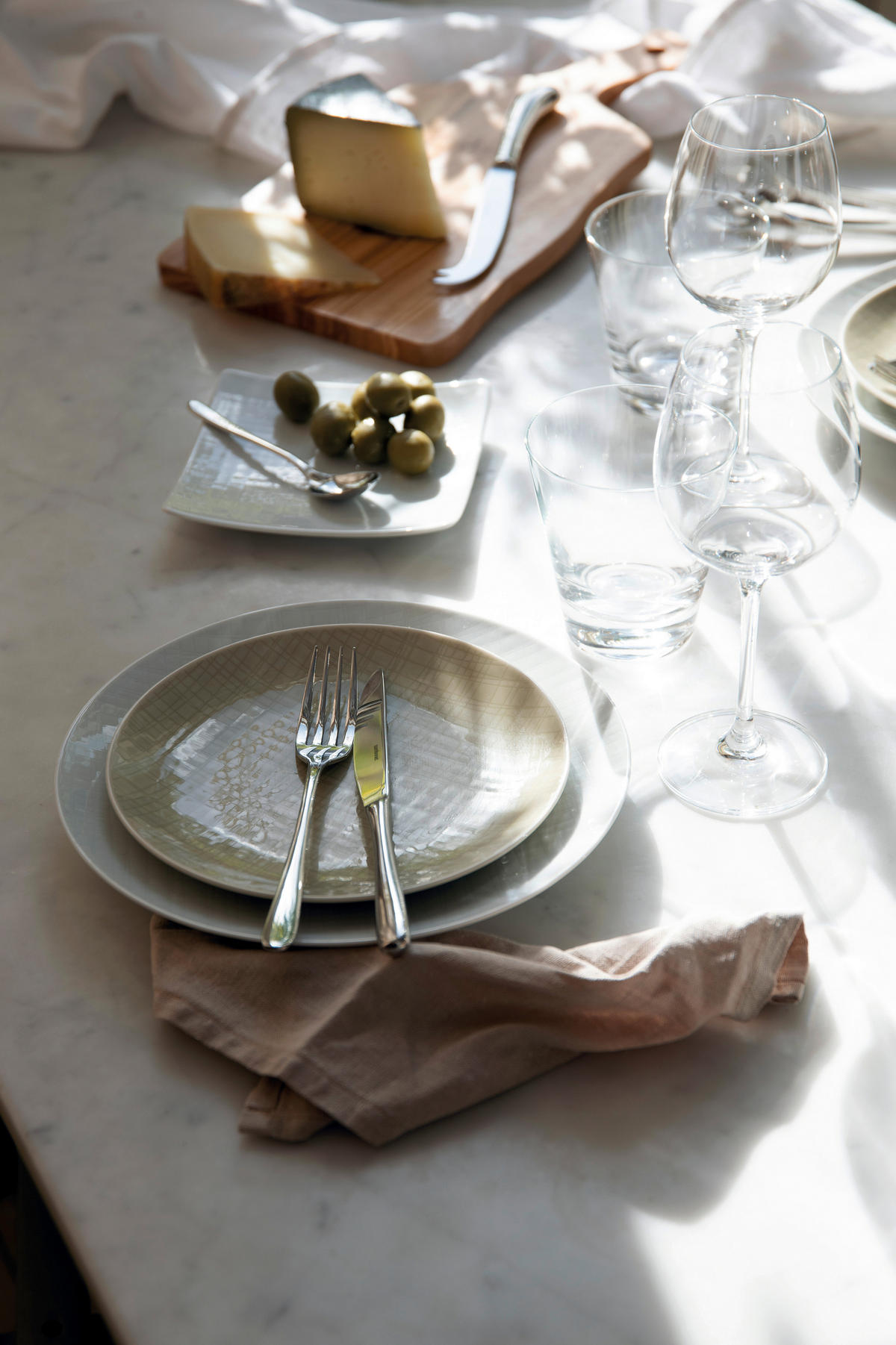 BESTECKSET Taste 24-teilig Edelstahl  - Silberfarben, Basics, Metall (30,3/32,7/5cm) - Sambonet