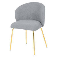 STOLICA  siva       - siva/zlatna, Moderno, drvo/metal (56/78/58cm) - Mömax