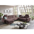 WOHNLANDSCHAFT in Chenille Braun  - Alufarben/Braun, Design, Textil/Metall (170/333/265cm) - Dieter Knoll