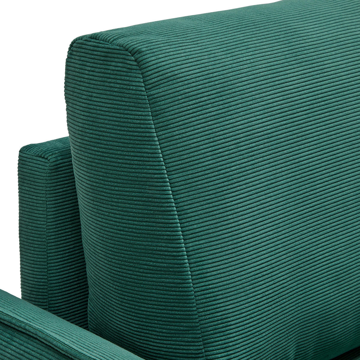 3-SITS SOFFA i manchester mörkgrön  - mörkgrön/naturfärgad, Modern, trä/textil (183/85/92cm) - MID.YOU