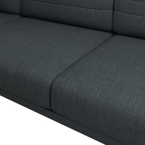 Thumbnail - Ambia Garden Loungegarnitur, Natur, Dunkelgrau, Metall, Kunststoff, Textil, Füllung: Schaumstoff,Polyester, Eckteil, L-F...