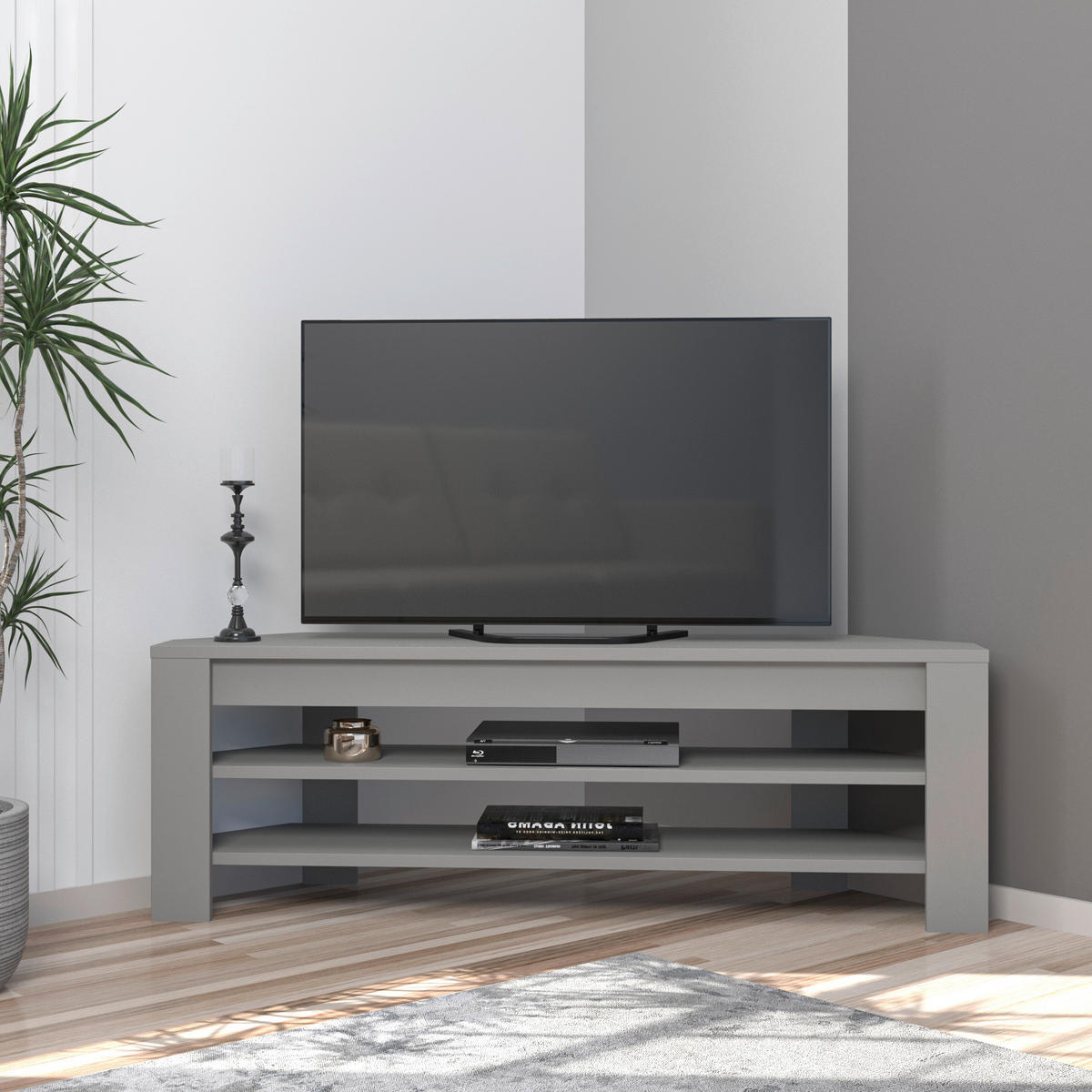 TV-ELEMENT - Grau, Design, Holz (30/40/120cm) - Livetastic
