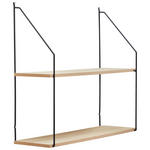 WANDREGAL  - Schwarz/Naturfarben, Trend, Holzwerkstoff/Metall (65/56/20cm) - Landscape