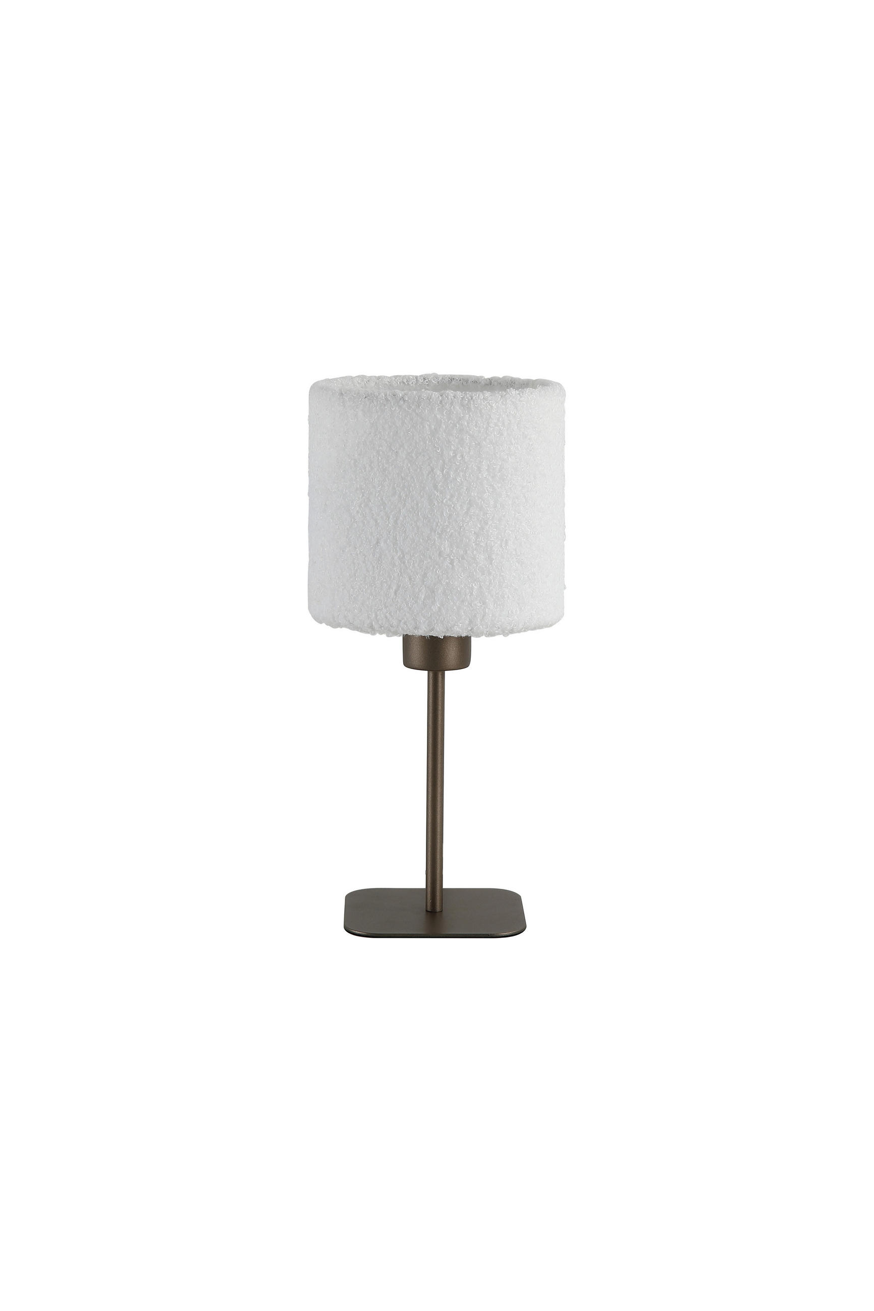 TISCHLEUCHTE Chelsea 16/35/16 cm   - Weiß/Mokka, Design, Textil/Metall (16/35/16cm) - Searchlight