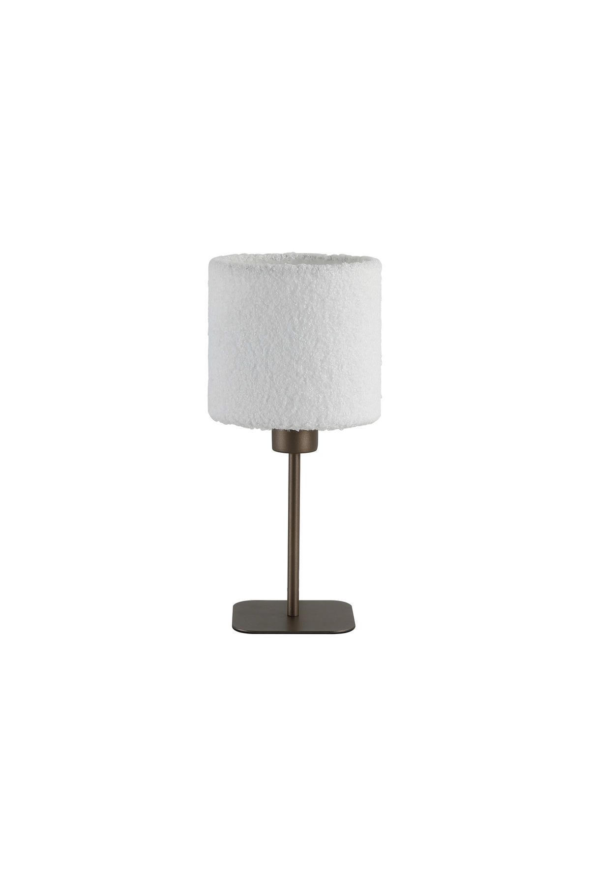 TISCHLEUCHTE Chelsea 16/35/16 cm   - Weiß/Mokka, Design, Textil/Metall (16/35/16cm) - Searchlight