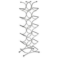 REGÁL NA LÁHVE - barvy stříbra, Basics, kov (25/15/69cm) - Justinus