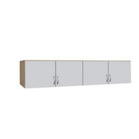 AUFSATZSCHRANK 181/39/54 cm  - Silberfarben/Weiß, Design, Holzwerkstoff/Kunststoff (181/39/54cm) - Boxxx
