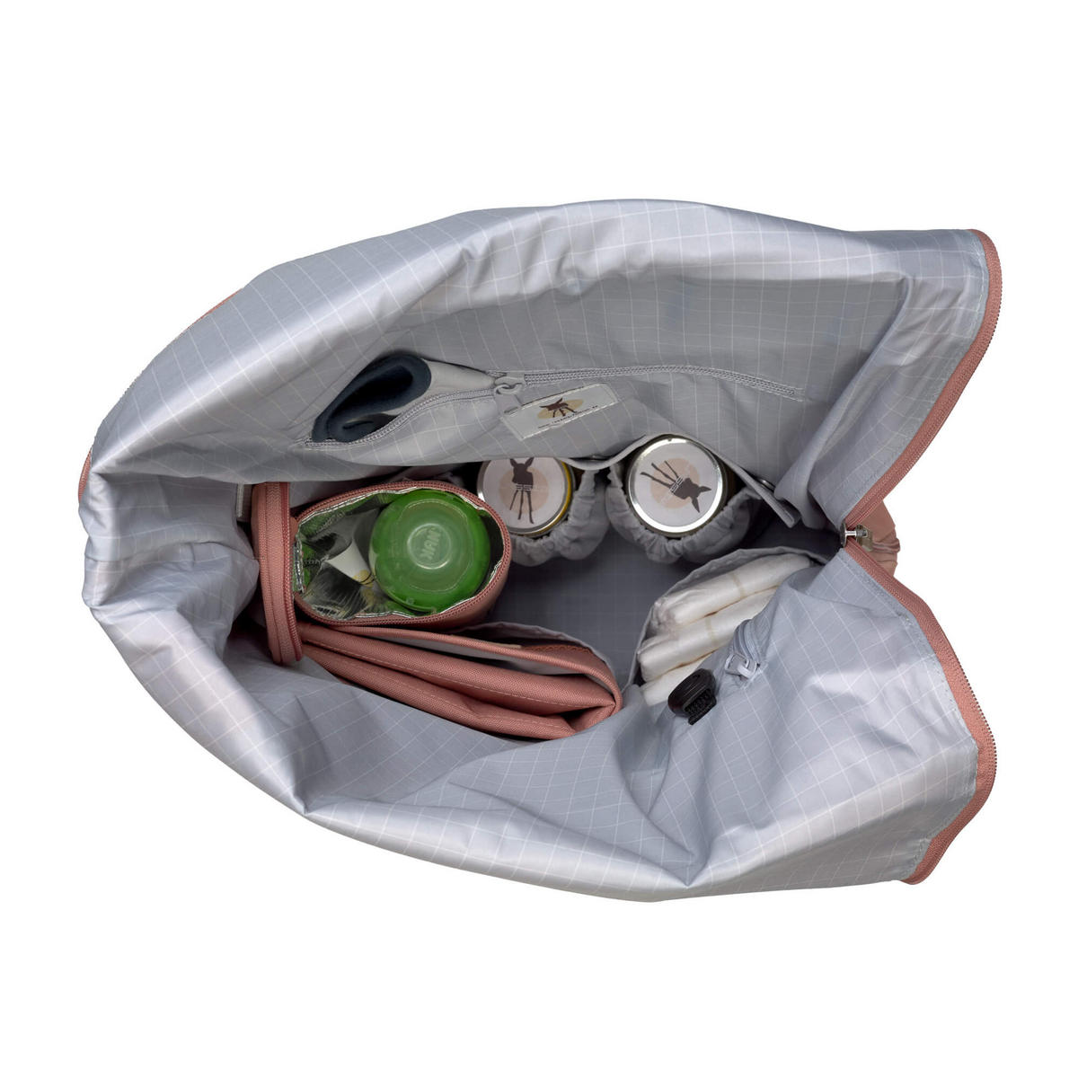 WICKELRUCKSACK Rolltop  - Terracotta, Trend, Textil (30/14,5/46cm) - Lässig