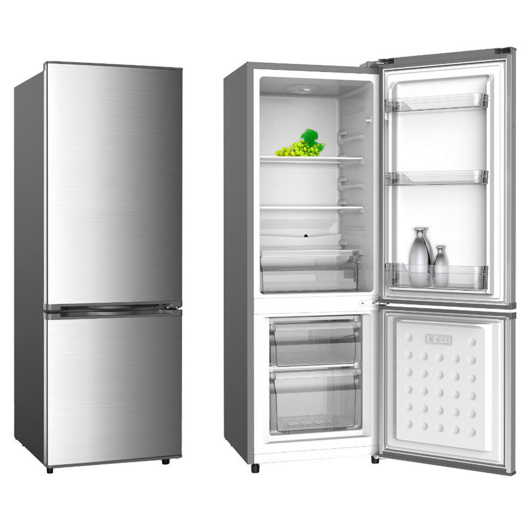 Thumbnail - PKM Kühl-Gefrier-Kombination, Silber, Kunststoff, C, 50x145x52 cm, LED-Innenbeleuchtung, Türanschlag wechselbar, Küchen,...