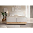 BOXSPRINGBETT 180/200 cm  in Creme  - Creme/Schwarz, Natur, Holz/Textil (180/200cm) - Valnatura