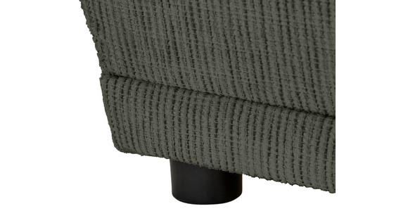 CHAISELONGUE Chenille Dunkelgrün - Dunkelgrün/Schwarz, KONVENTIONELL, Kunststoff/Textil (171/73/93cm) - Carryhome