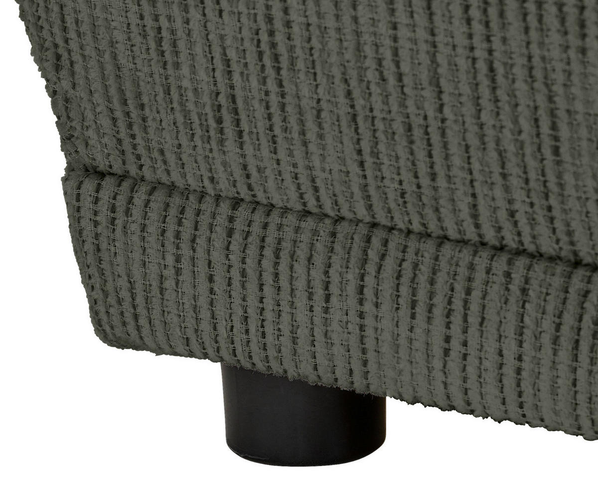 CHAISELONGUE Chenille Dunkelgrün  - Dunkelgrün/Schwarz, KONVENTIONELL, Kunststoff/Textil (171/73/93cm) - Carryhome