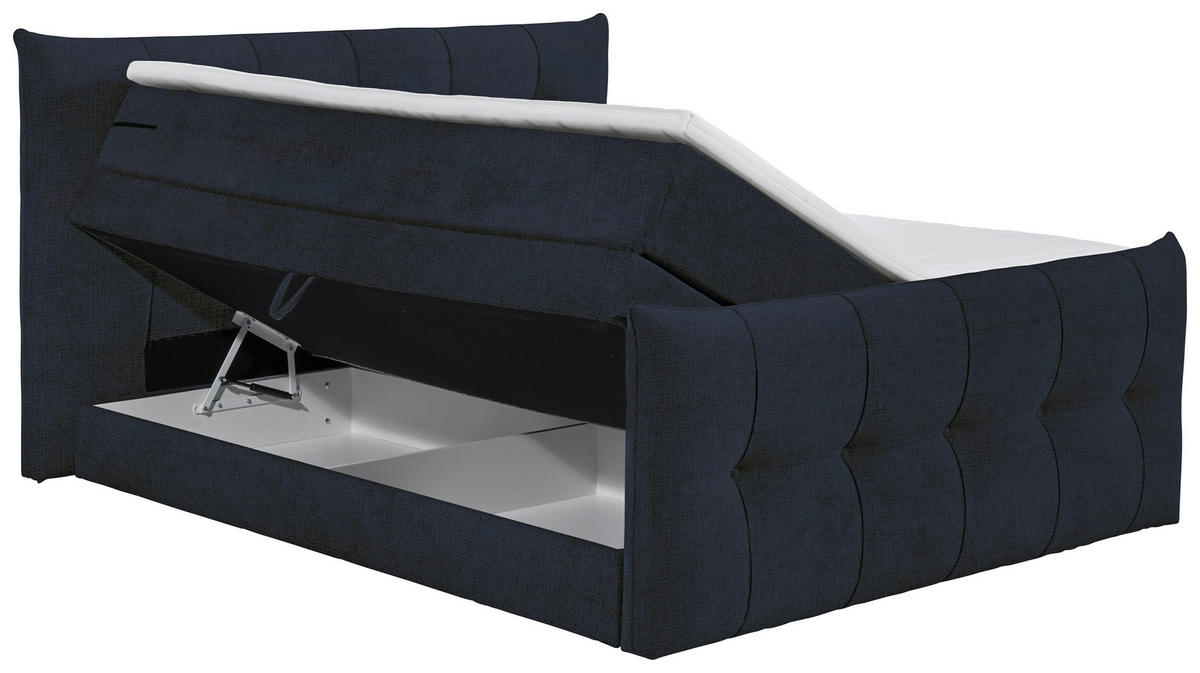 BOXSPRINGBETT 180/200 cm  in Schwarz  - Schwarz, Basics, Holzwerkstoff/Kunststoff (180/200cm) - Esposa