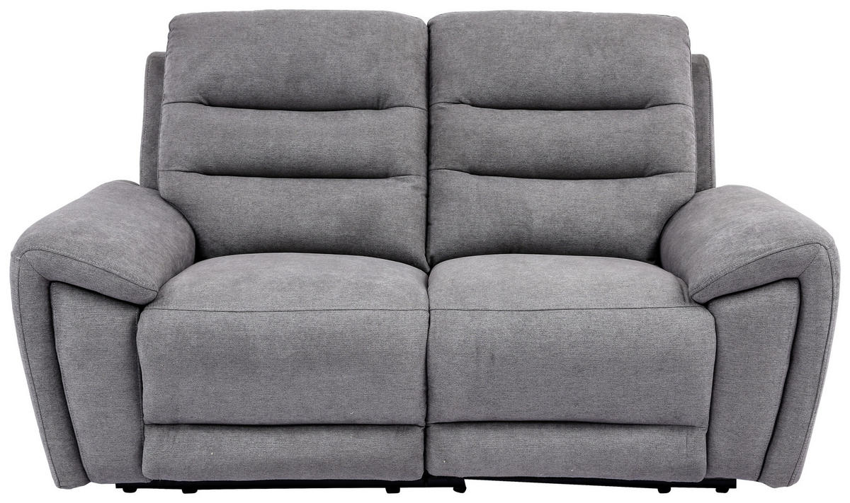 2-SITS SOFFA i trä, textil grå  - grå/svart, Klassisk, trä/textil (169/100/94cm) - Xora