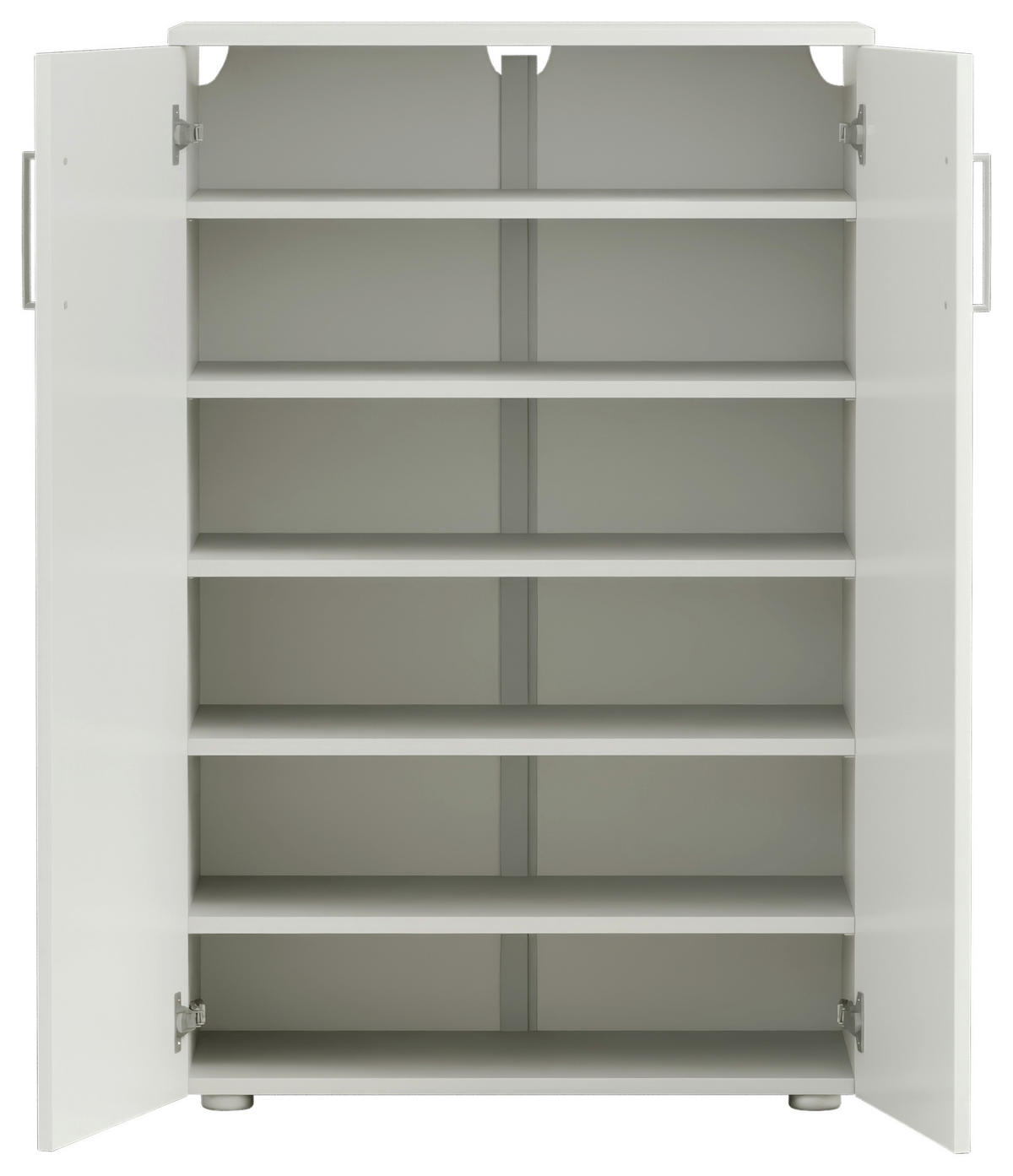 OMARA ZA ČEVLJE bela - srebrne barve/bela, Basics, kovina/umetna masa (80/120/38cm) - Moderano