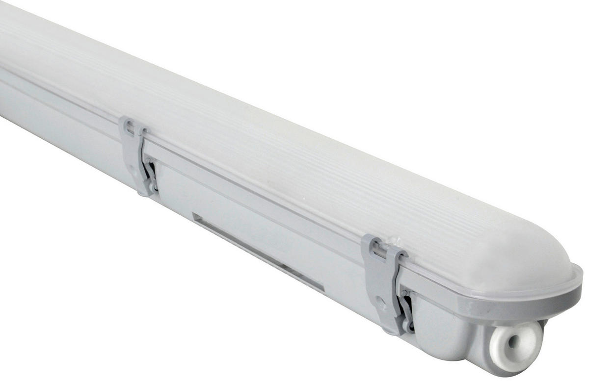 LED-DECKENLEUCHTE 120/7/7,3 cm  - Grau, Basics, Kunststoff (120/7/7,3cm)