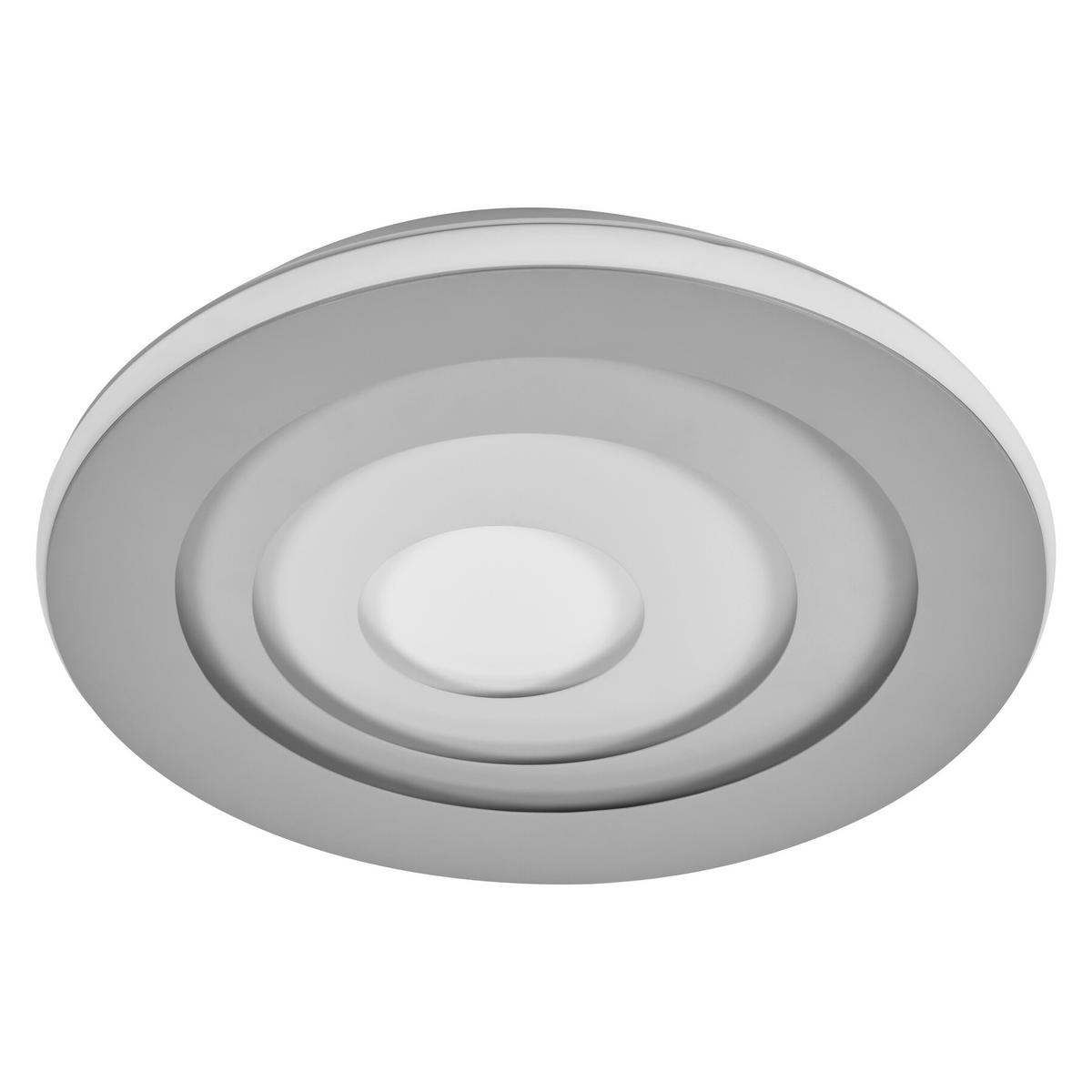 LED-DECKENLEUCHTE Orbis Spiral 68,5/5,6 cm   - Grau, Design, Kunststoff/Metall (68,5/5,6cm) - Osram