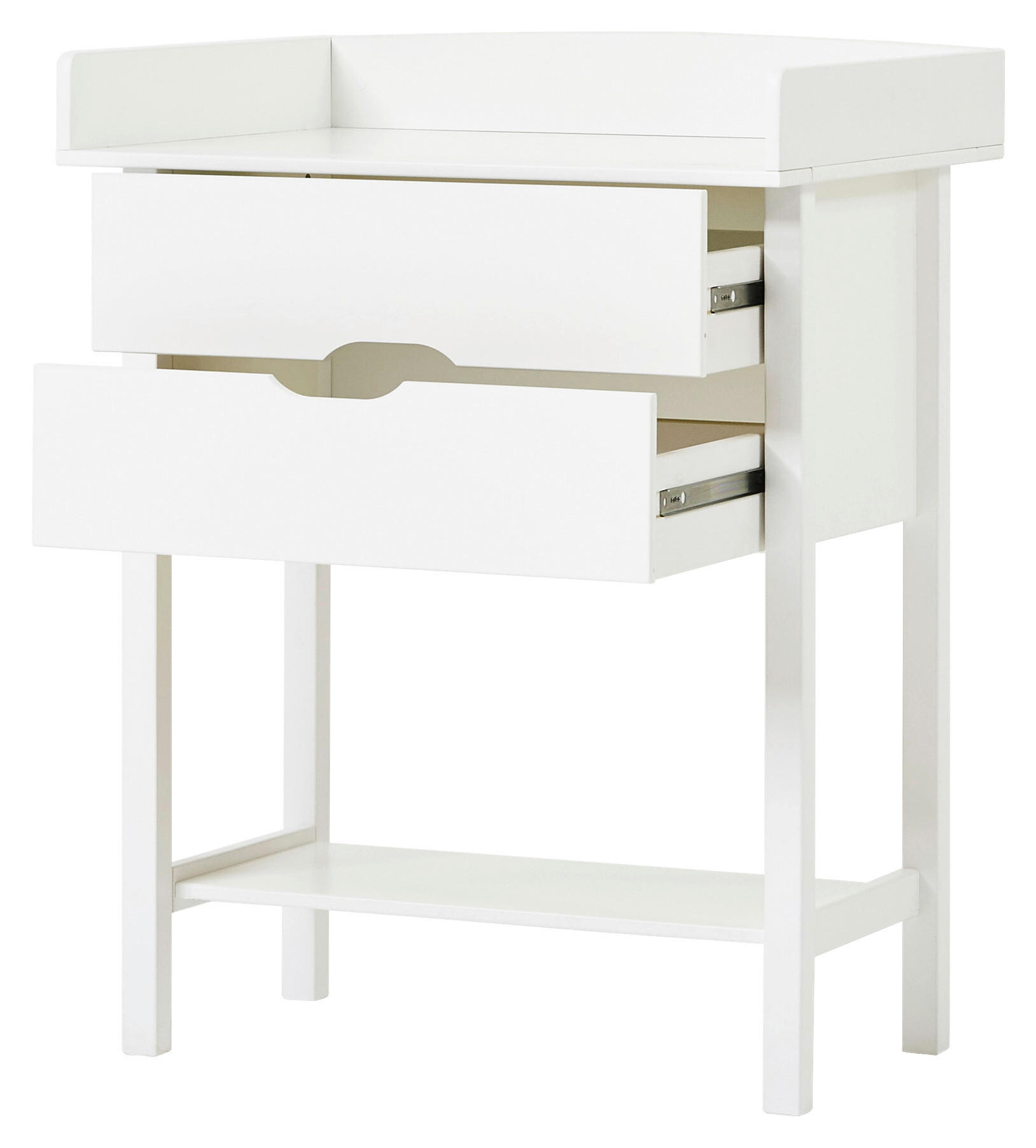 Thumbnail - Mid.you Wickelkommode, Weiß, Holz, Holzwerkstoff, Kiefer, teilmassiv, 2 Schublade(n) Schubladen, 79x103.5x68 cm, Babymöb...