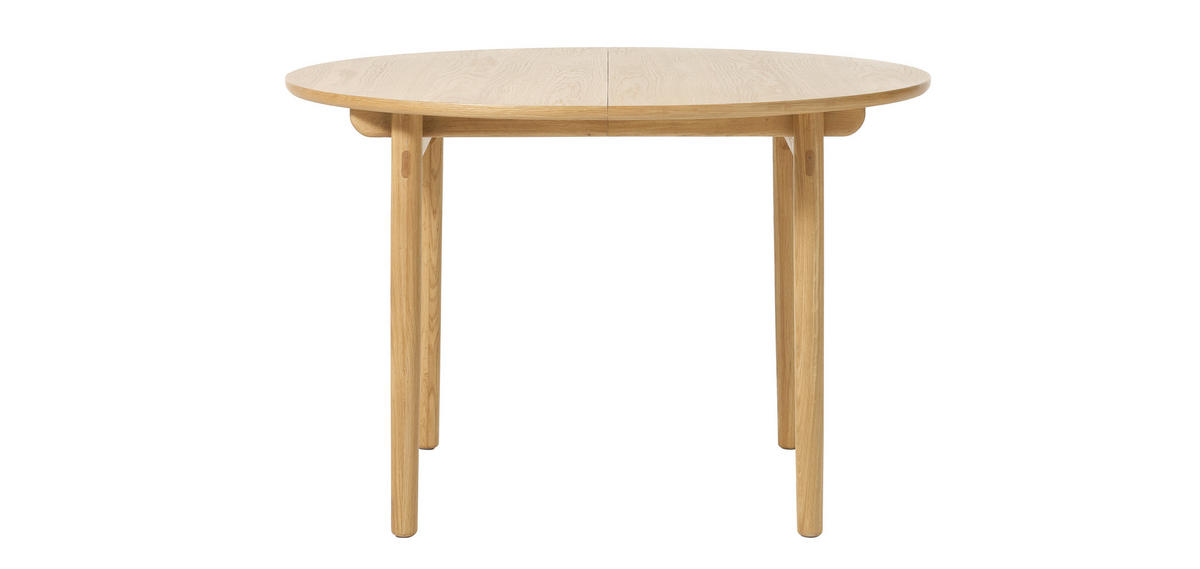 MATBORD 120/120/74 cm delar i massivt trä  trämaterial rund ekfärgad  - ekfärgad, Design, trämaterial (120/120/74cm) - Lomoco