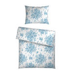 BETTWÄSCHE Satin 140/200 cm  - Blau/Weiß, KONVENTIONELL, Textil (140/200cm) - Esposa