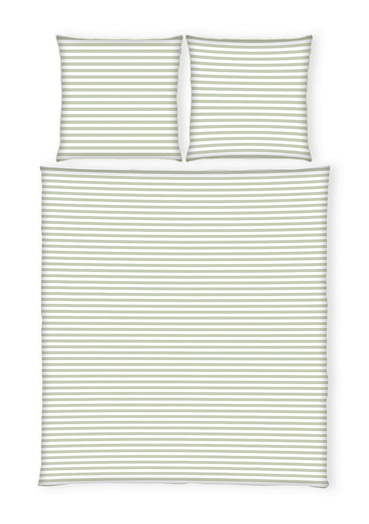 WENDEBETTWÄSCHE Perkal 200/220 cm  - Orange/Grün, Basics, Textil (200/220cm) - Tom Tailor