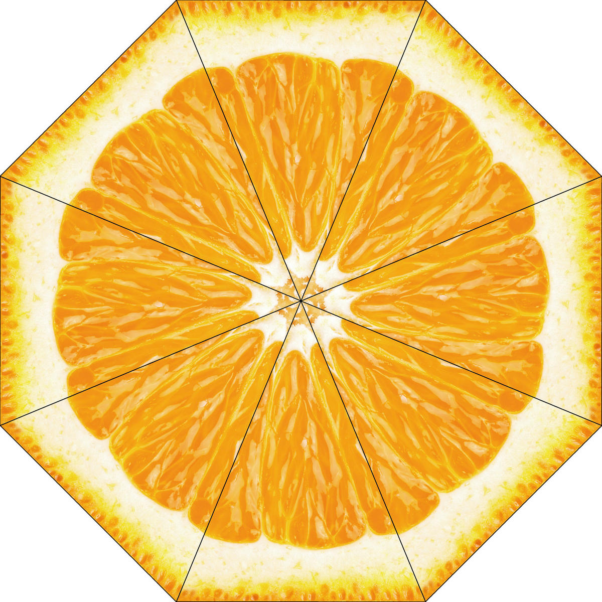 SONNENSCHIRM  200/200 cm  - Silberfarben/Orange, Design, Textil/Metall (200/200cm) - Doppler