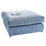 HOCKER Webstoff Blau  - Blau/Schwarz, Design, Kunststoff/Textil (110/50/110cm) - Carryhome
