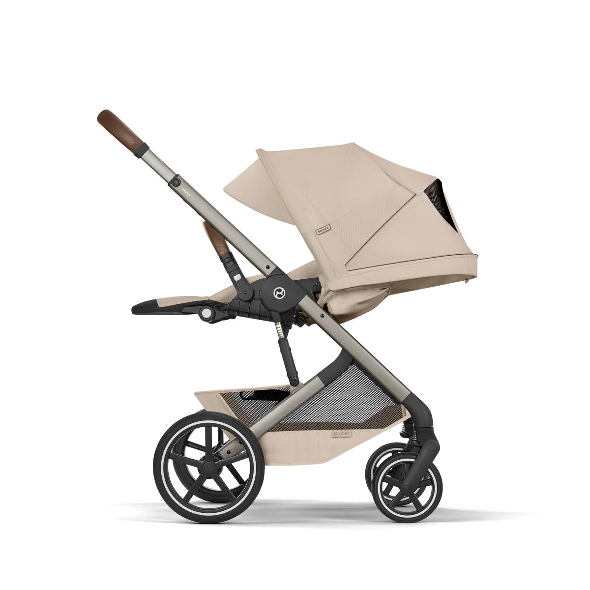KOMBINIRANA DJEČJA KOLICA  Balios S Lux TPE inkl. Fold-Carrycot  - bež/taupe, Basics, tekstil/metal (87/60/108cm) - cybex GOLD