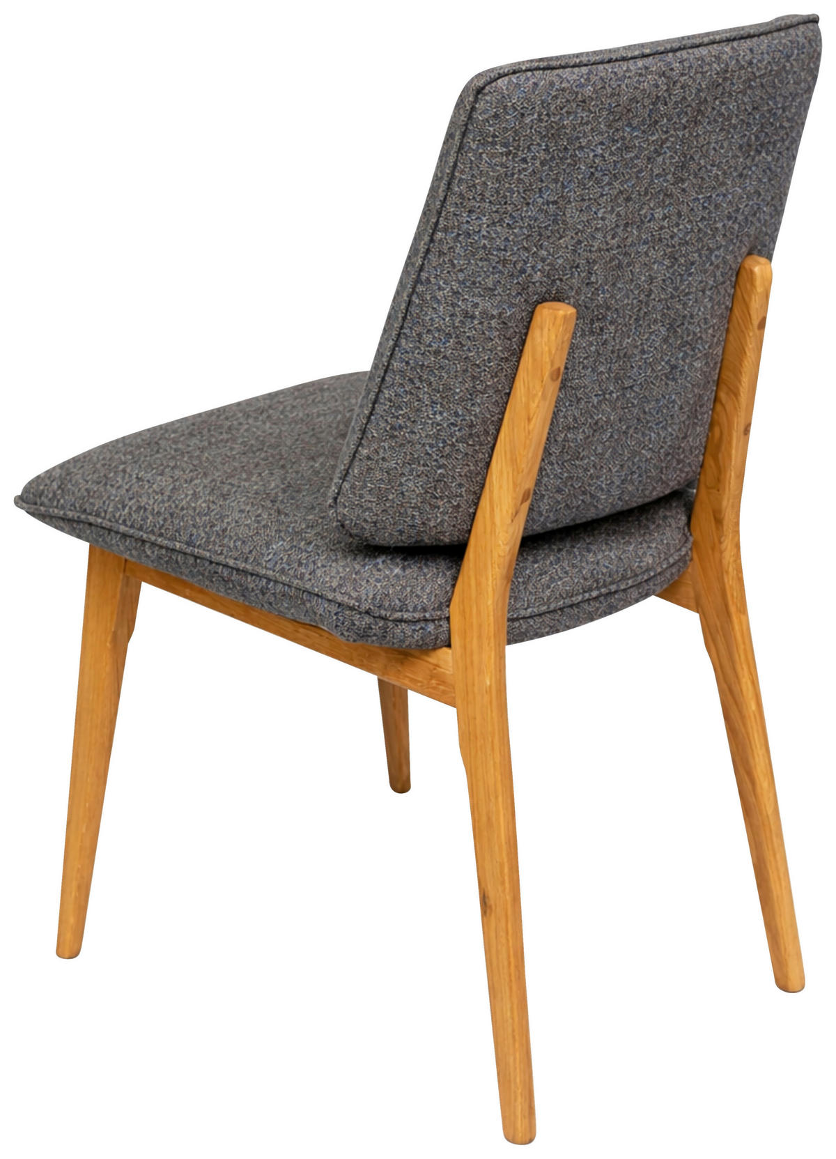 STUHL  Stoffauswahl Webstoff  - Blau/Eichefarben, MODERN, Holz/Textil (48/89,5/60cm) - Carryhome