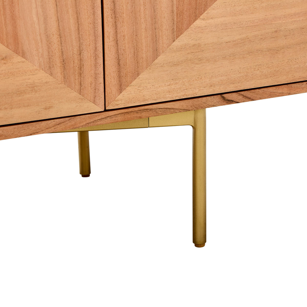 SIDEBOARD  in 145/45/76 cm  - Messingfarben/Naturfarben, Design, Holz/Holzwerkstoff (145/45/76cm) - Livetastic