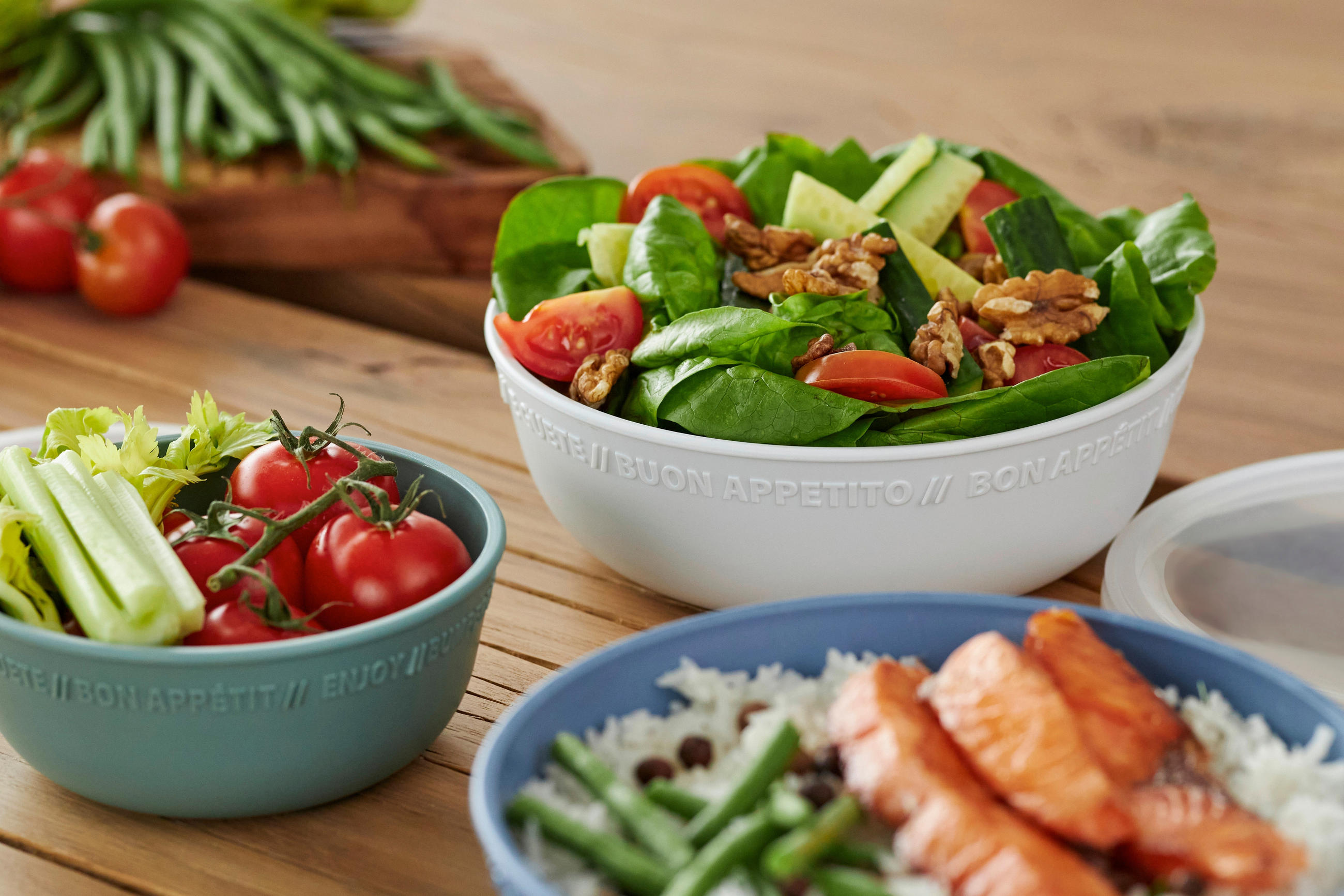 SCHÜSSEL TRESA 350 ml  - Weiss/Transparent, Basics, Kunststoff (14,2/13,2/5,5cm) - Rotho