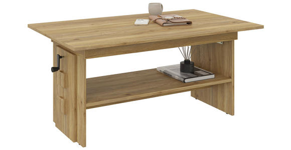 COUCHTISCH 110-140/65/51,5-61,5 cm rechteckig Eichefarben  - Eichefarben, KONVENTIONELL, Holzwerkstoff (110-140/65/51,5-61,5cm) - Xora