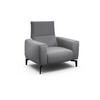 SESSEL in Chenille Anthrazit  - Anthrazit/Schwarz, Design, Textil/Metall (110/85/86-94cm) - SENSOO