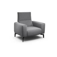 SESSEL in Chenille Anthrazit  - Anthrazit/Schwarz, Design, Textil/Metall (110/85/86-94cm) - SENSOO