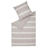WENDEBETTWÄSCHE E-Cady Renforcé 200/200 cm  - Beige/Hellgrau, Basics, Textil (200/200cm) - Esprit