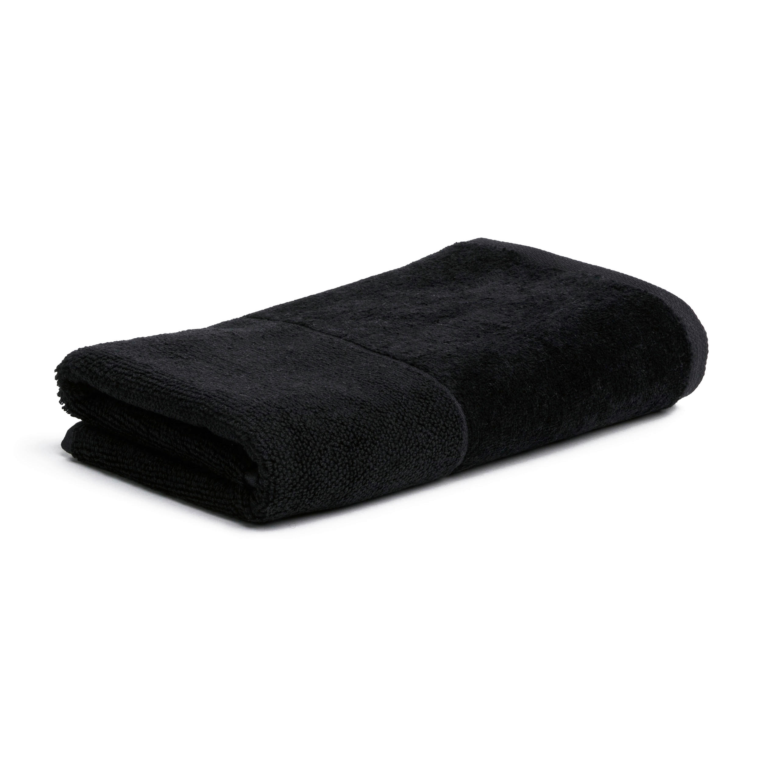 HANDTUCH BAMBOO LUXE Schwarz  - Schwarz, Basics, Textil (50/100cm) - Moeve