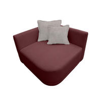 SOFA ZURI Struktur Rot  - Rot/Creme, Trend, Kunststoff/Textil (110/75/115cm) - Livetastic