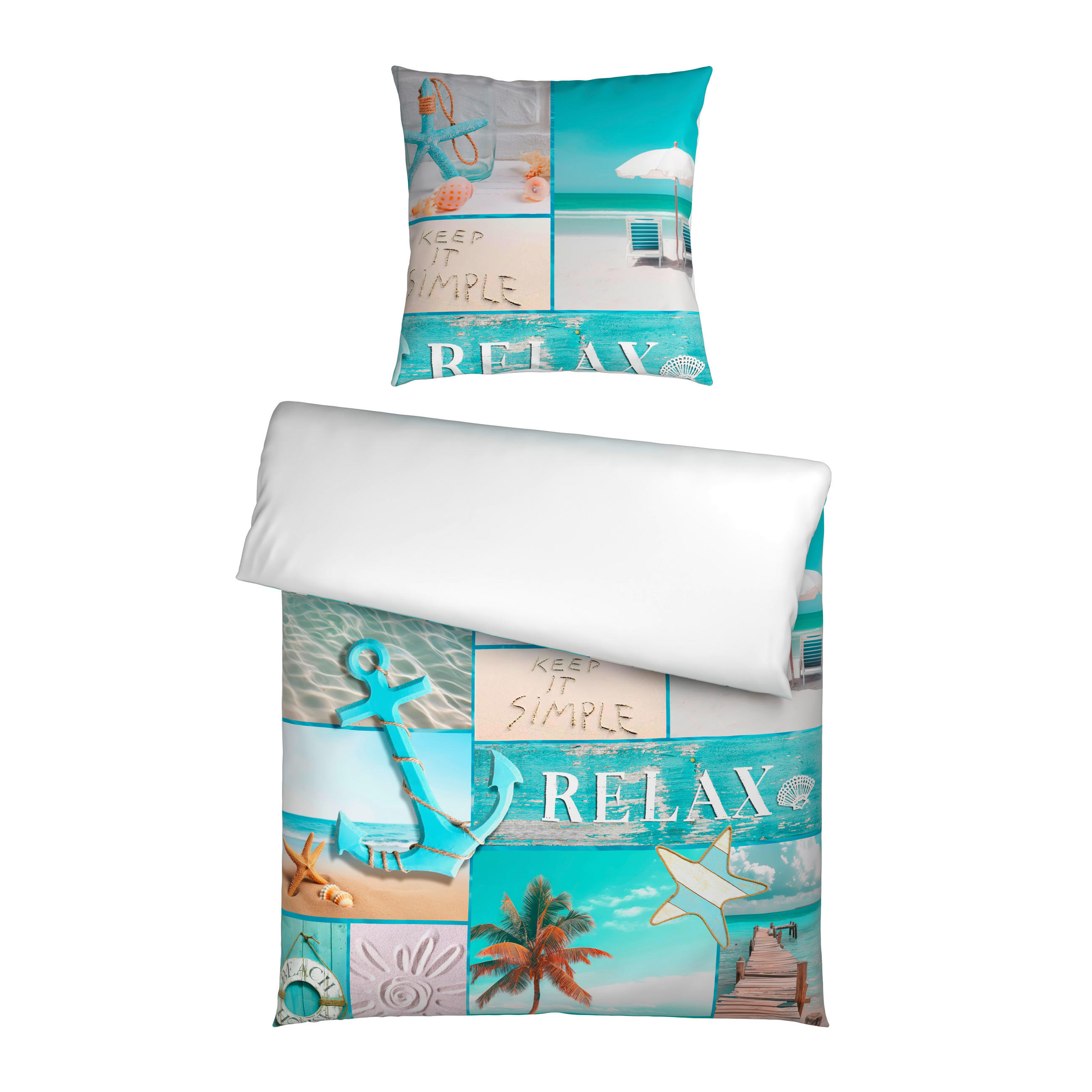 WENDEBETTWÄSCHE Satin 135/200 cm  - Multicolor, Textil (135/200cm) - Esposa