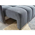 SCHLAFSOFA Plüsch Anthrazit  inkl. Zierkissen, Rückenkissen, Bettkasten, Schlaffunktion, Rücken echt, Liegefläche im Originalstoff  - Anthrazit/Schwarz, KONVENTIONELL, Kunststoff/Textil (200/73/105cm) - Carryhome
