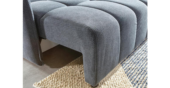 SCHLAFSOFA Plüsch Anthrazit  inkl. Zierkissen, Rückenkissen, Bettkasten, Schlaffunktion, Rücken echt, Liegefläche im Originalstoff  - Anthrazit/Schwarz, KONVENTIONELL, Kunststoff/Textil (200/73/105cm) - Carryhome