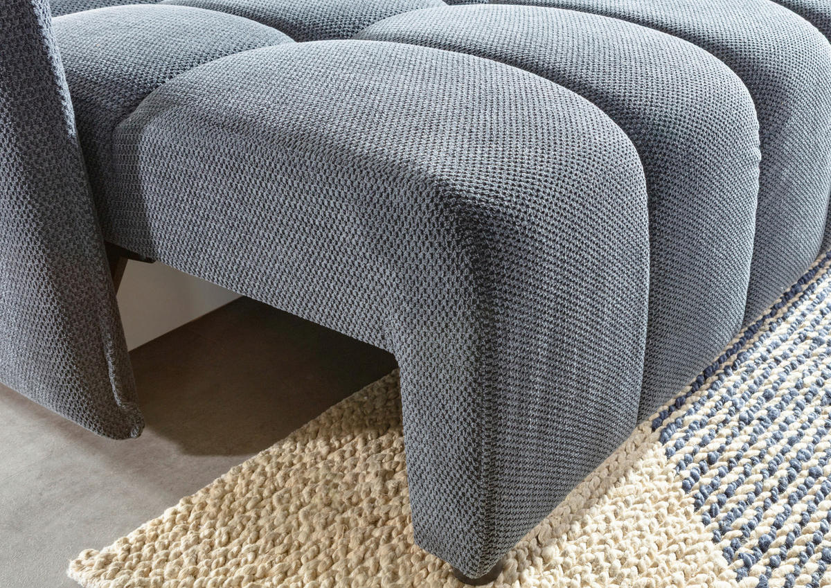 SCHLAFSOFA Plüsch Anthrazit  inkl. Zierkissen, Rückenkissen, Bettkasten, Schlaffunktion, Rücken echt, Liegefläche im Originalstoff  - Anthrazit/Schwarz, KONVENTIONELL, Kunststoff/Textil (200/73/105cm) - Carryhome